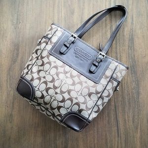 Coach Signature Small Tote Purse